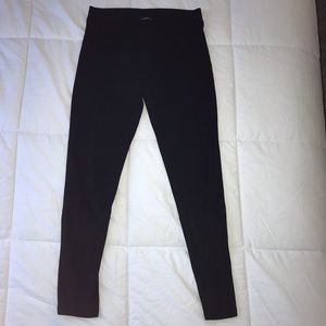 Express black suede leggings